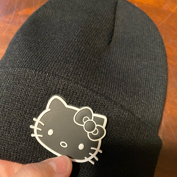 Hello Kitty Black Beanie for Kids - Picture 4 of 5